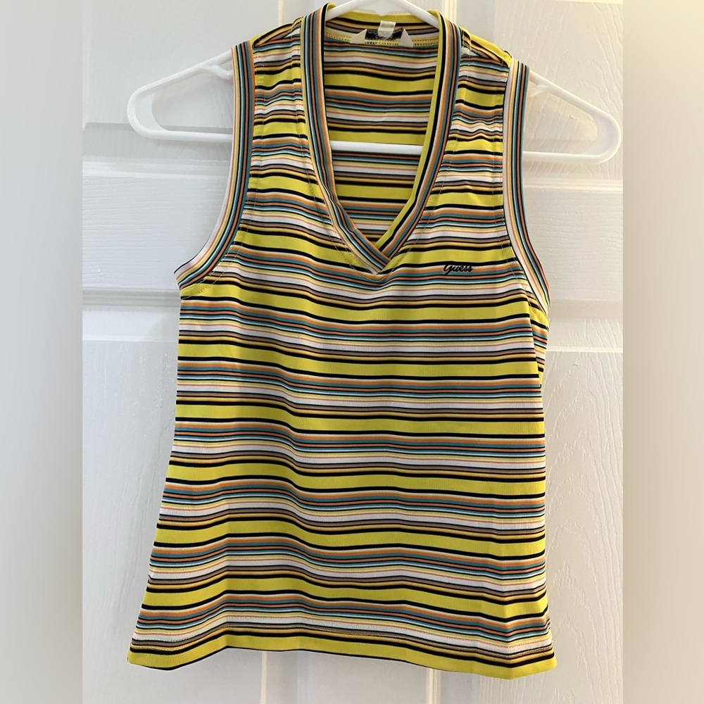 Guess Women's Multicolor Striped Tank Top